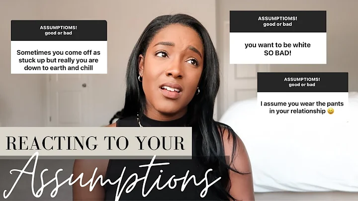 REACTING TO YOUR ASSUMPTIONS | Marriage, finances,...
