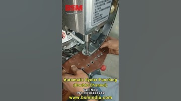 Automatic Eyelet Punching Double Channel - Industrial Eyelet Punching - Shoe Eyelet Installation