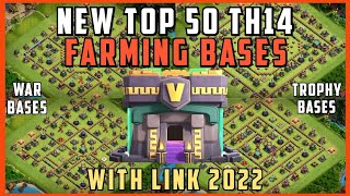 NEW TOP 50 TOWN HALL 14 (TH14) FARMING BASES 2022 with LINKS | TH14 WAR, TROPHY BASE LINK | ESPORTS