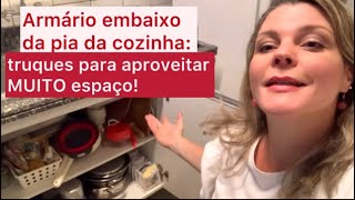 Como organizar o armário embaixo da pia da cozinha: truques para aproveitar muito espaço