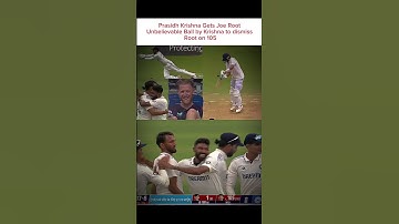 Prasidh Krishna Gets Joe RootUnbelievable Ball by Krishna to dismiss Root on105 #cricket#cricketnews