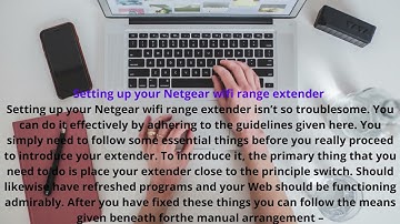 How To Setup Netgear Wifi Range Extender Using Mywifiext net