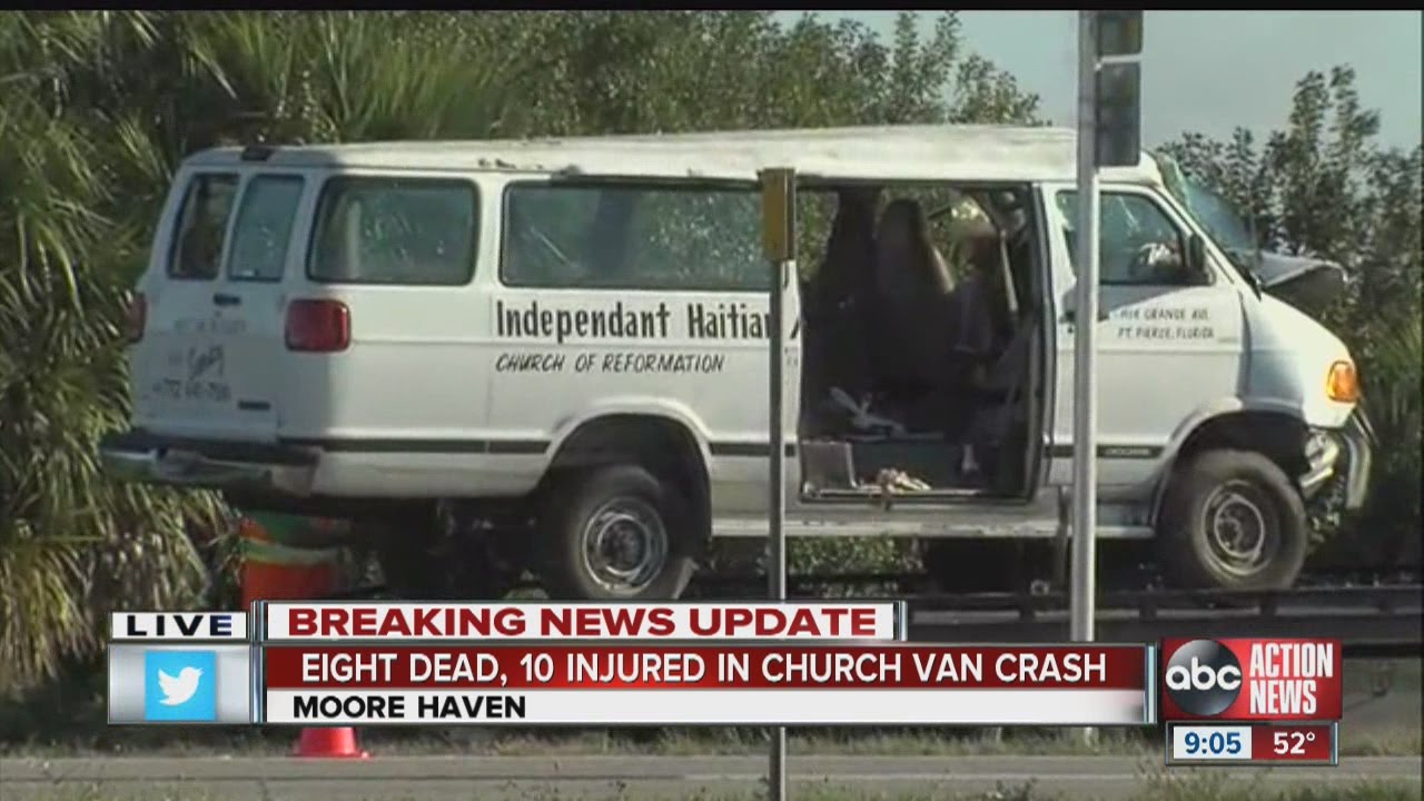 FHP: 8 people killed in a van crash on US 27 in Glades County