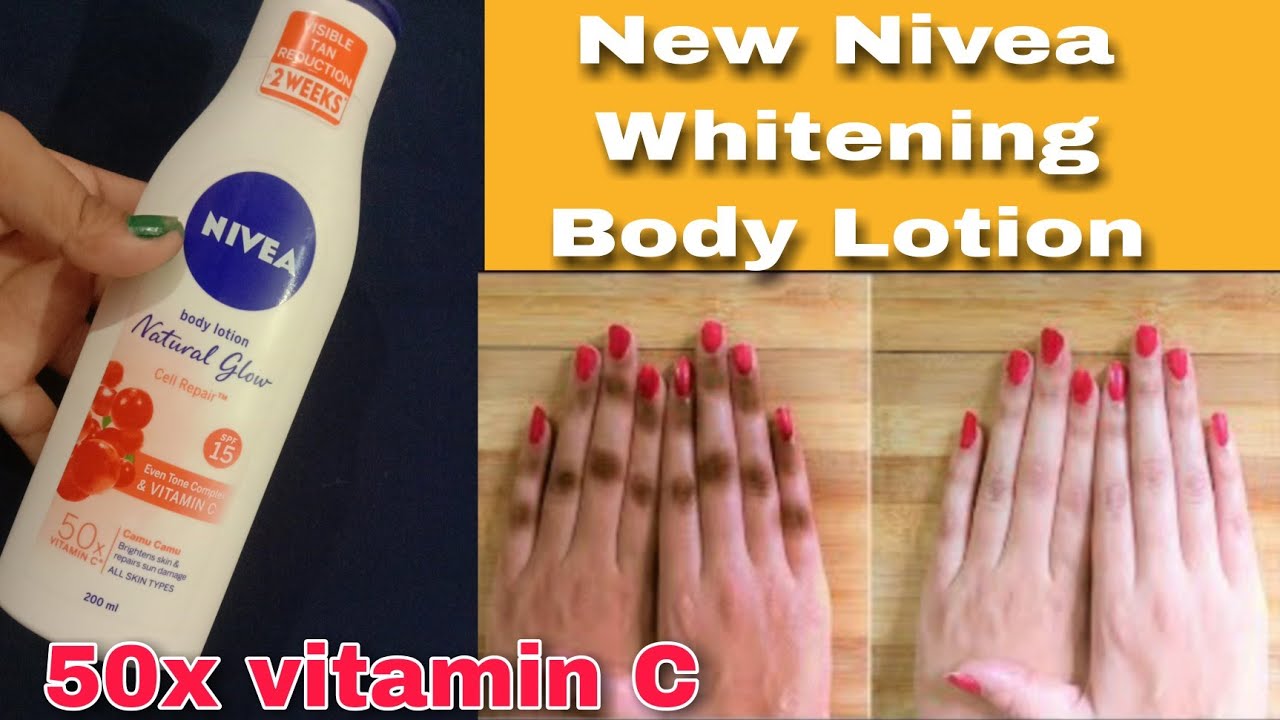 New Nivea Skin Whitening Body Lotion/Even tone and repairs skin from