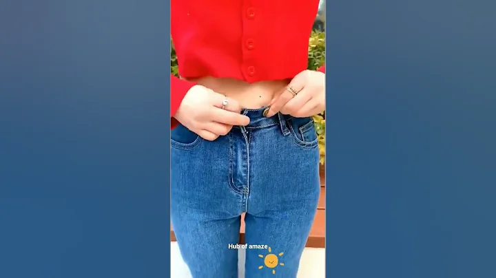 It doesn't matter if the pants are too big try this waist buttonuckle✨✨ #pant p#shorts #waistbutton.