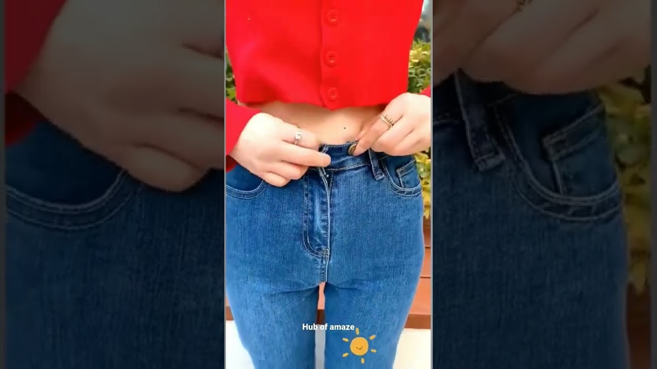 It doesn't matter if the pants are too big try this waist buttonuckle✨✨ #pant p#shorts #waistbutton.