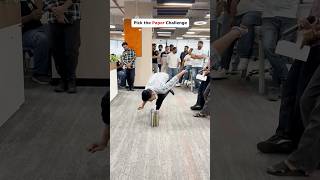 The mission seemed simple:pick up the paper #officechallenge #viral #shorts #shortsviral #shortsfyp