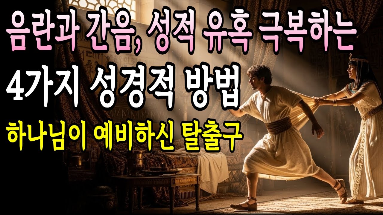 음란과 간음, 성적 유혹 극복하는 4가지 성경적 방법 | 하나님이 예비하신 탈출구 |매일말씀묵상 |오디오북