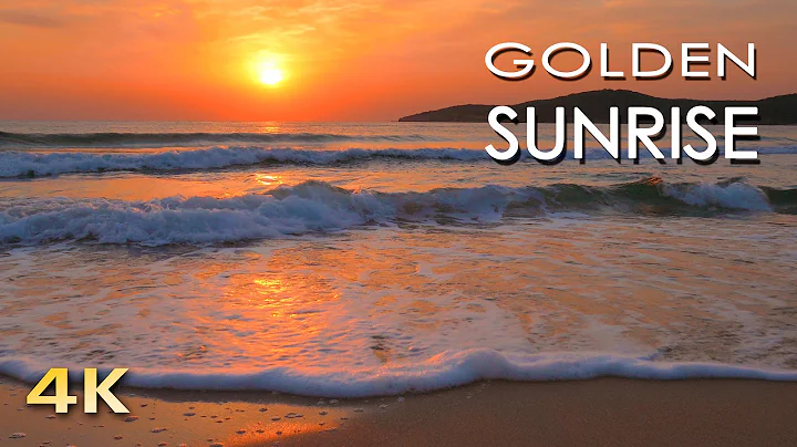 4K Golden Sunrise - Nature Relaxation Video - Relaxing Sea Ocean Waves Sounds - NO MUSIC - UHD 2160p - DayDayNews