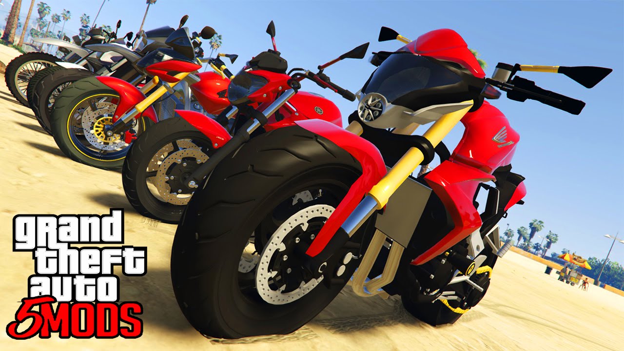 GTA 5 Mods - 06 Motos Muito Conhecidas no BRASIL! XRE 300 & FAZER 250 (GTA V  PC MOD) 