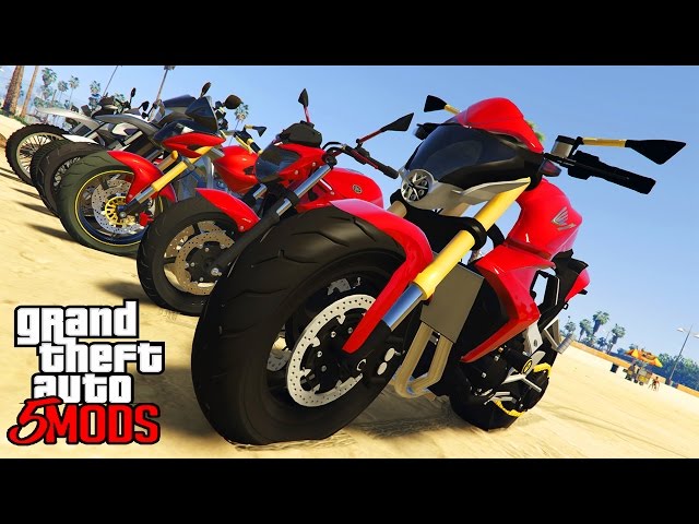 GTA 5 Mods - 07 Motos Brasileiras ! HORNETÃO & XJOTÃO (GTA V PC MODS) 