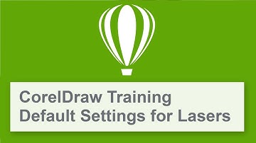 CorelDraw Defaults Settings for Trotec Laser Machines