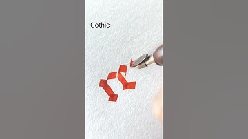Gothic Calligraphy  #calligraphyvideos #zahidcalligraphy #gothiccalligraphy