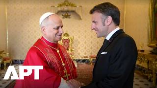WATCH: France's Macron Leaves Vatican After Meeting Pope Leo | APT