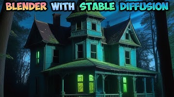 Blender with Stable Diffusion XL Tutorial - Haunted house - img2img