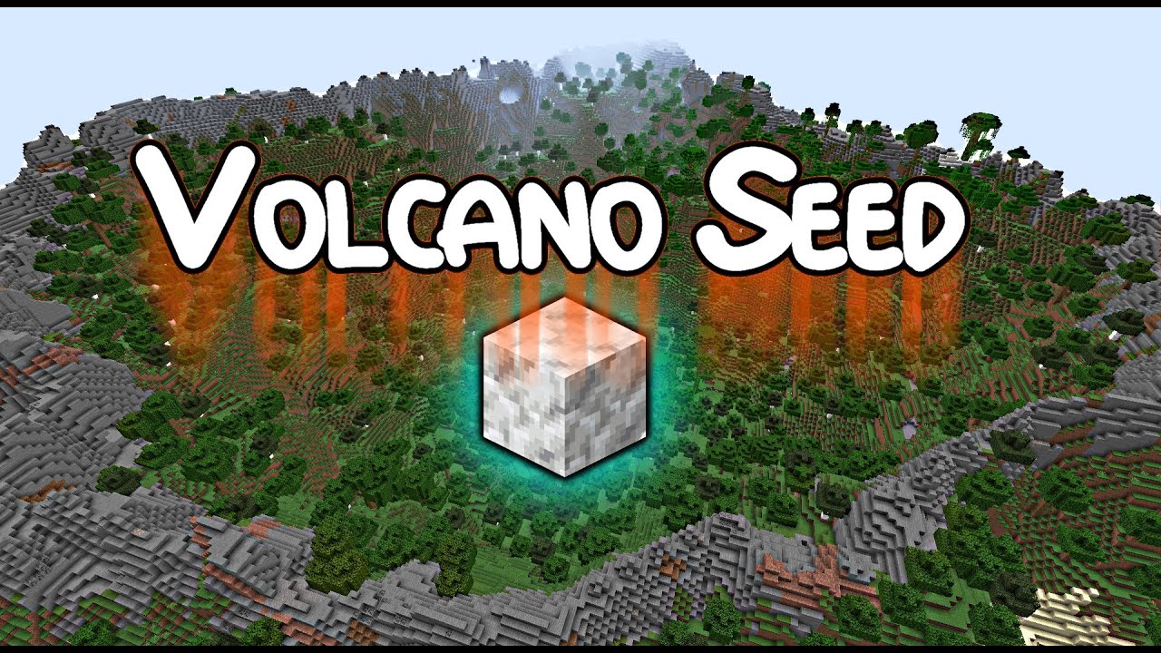 1 18 Minecraft Update Calcite Biome Iron Buff Copper Biome Volcano Seed Youtube