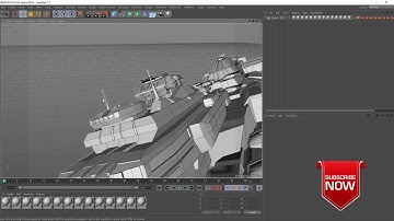 Space ship model 3D for c4d free downloads (file)
