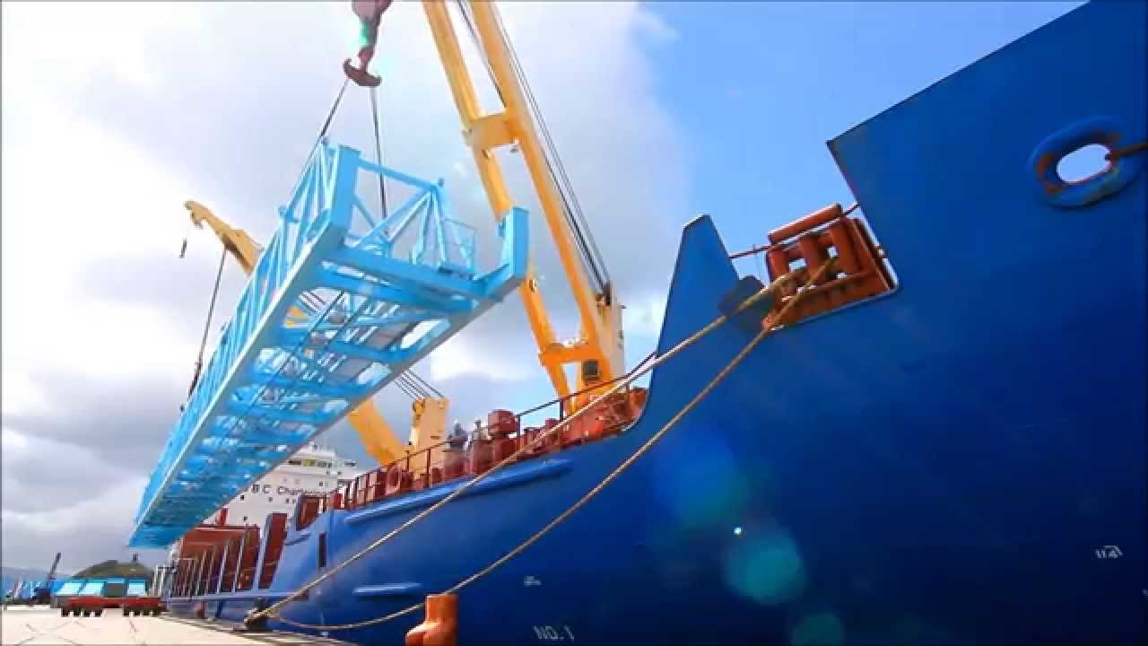 Liebherr ShiptoShore Crane (STS) Beam Transport and Shipping YouTube