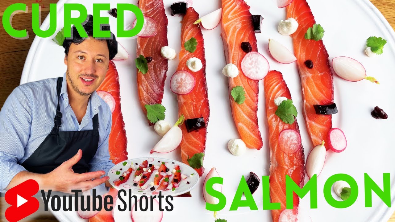 Gordon Ramsay's Beetroot Cured Salmon Gravlax Recipe with an ITALIAN