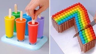 Fancy Rainbow Cake Decorating Ideas | Easy Birthday Cake Anyone Can Try At Home | So Tasty Cake
