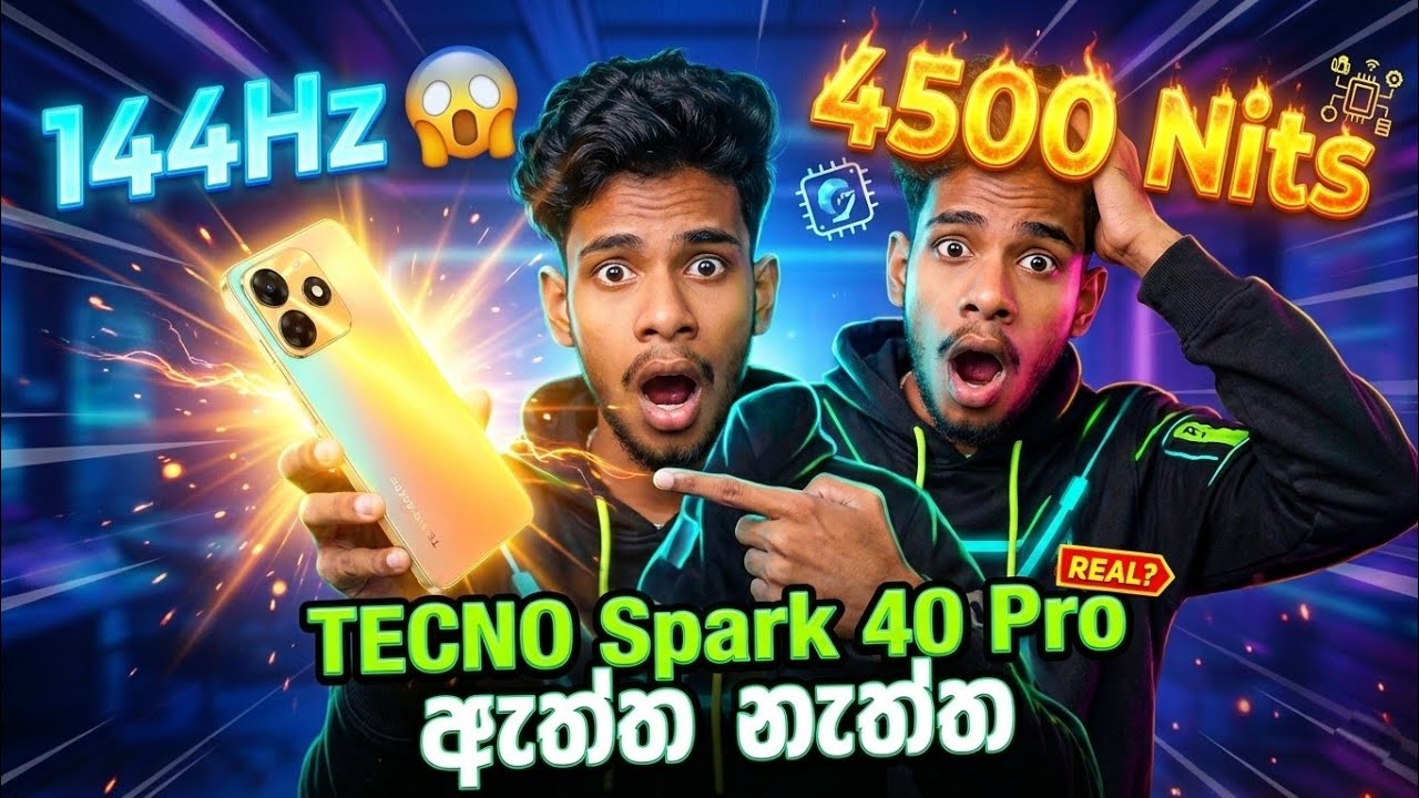 Tecno Spark 40 Pro Sinhala Review 🇱🇰 | Price, Camera, Gaming & Battery Test