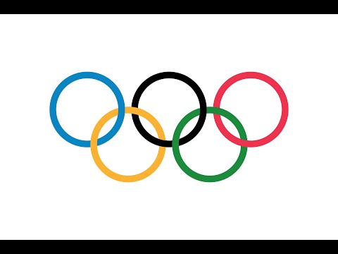 Флаг олимпийских игр.