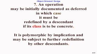 Summary of Object Oriented Design