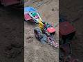 Unbelievable Mini Tractor Accident 💥 Post Down, Fixing with Cement! | #shorts #youtubeshorts