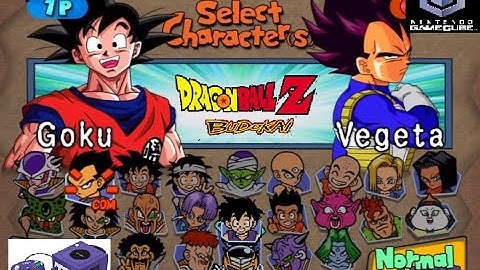 Dragon Ball Z Budokai - All Character Losing Poses (for the GameCube version)