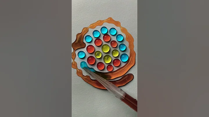 colour drop mixing magic #shortsfeed #colormixingmagic #shorts #art