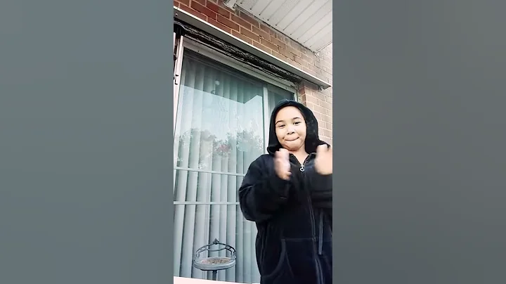 Dancing outsie and spying on my friend