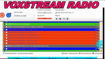 VOXSTREAM RADIO. Como criar Programação. Colocando Musicas, Vinhetas, Comerciais e Hora Certa.
