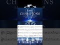 UEFA Champions League Anthem | Sheet Music for Violin, Alto Sax &amp; Trumpet #championsleague