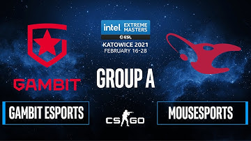 CS:GO - Gambit Esports vs. mousesports [Vertigo] Map 2 - IEM Katowice 2021 - Group A