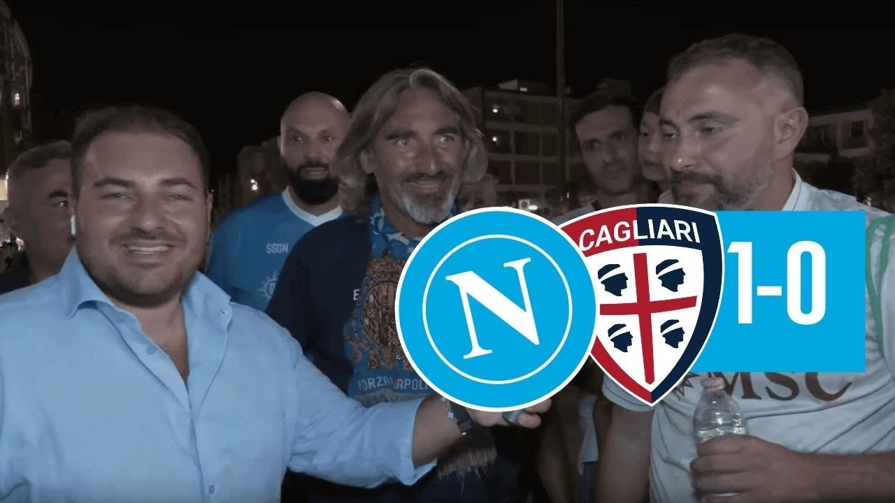 Napoli Cagliari 1-0 ⚽ Vittoria IN EXTREMIS, guardate la reazione dei tifosi 😍🎉