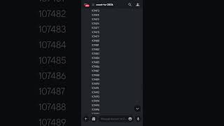 Counting channel on the r/blursedimages discord server