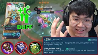 UDAH SAKIT TEBEL MASIH DI BUFF LAGI COK ‼️ MOONTON EMG MAU URANUS MASUK META LG NIH - Mobile legends
