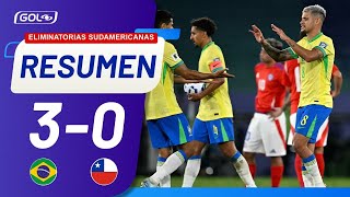 RESUMEN l Brasil 3-0 Chile l  Eliminatorias Sudamericanas 