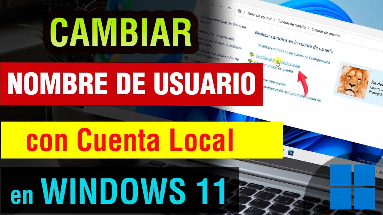 Como Cambiar El Nombre De Usuario Local En Windows 11 Cambiar Nombre Como cambiar el nombre de usuario local en windows 11 cambiar nombre