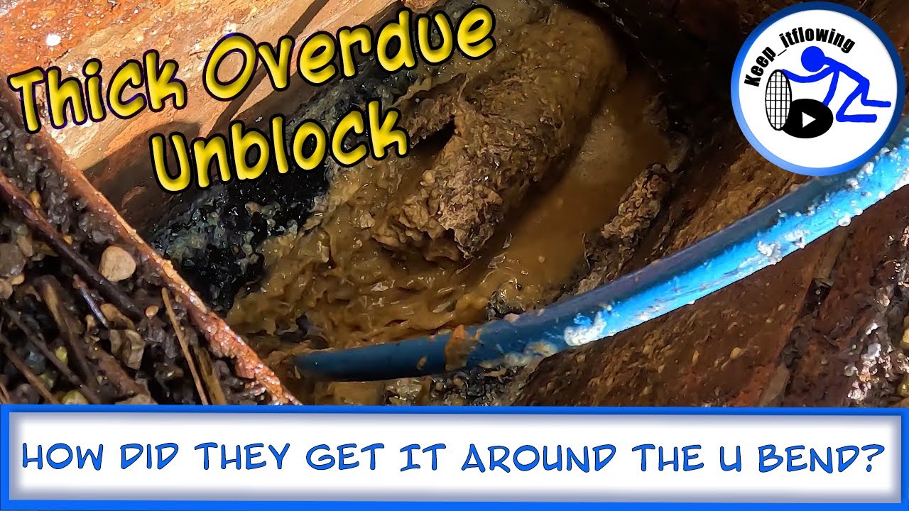 Thick Overdue Unblock How Did They this get round the U Bend? YouTube