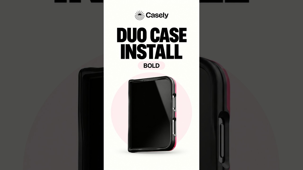 Play video: Casely | Bold Case Installation - iPhone Duo