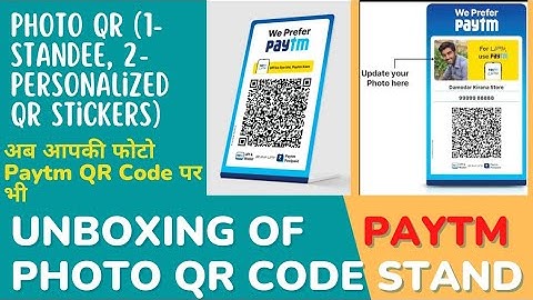 Unboxing Paytm Personalised Photo QR Code with Standee at Just Rs.1 || #Paytm