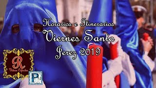 Horarios e Itinerarios Sincronizados Viernes Santo. Jerez 2019.