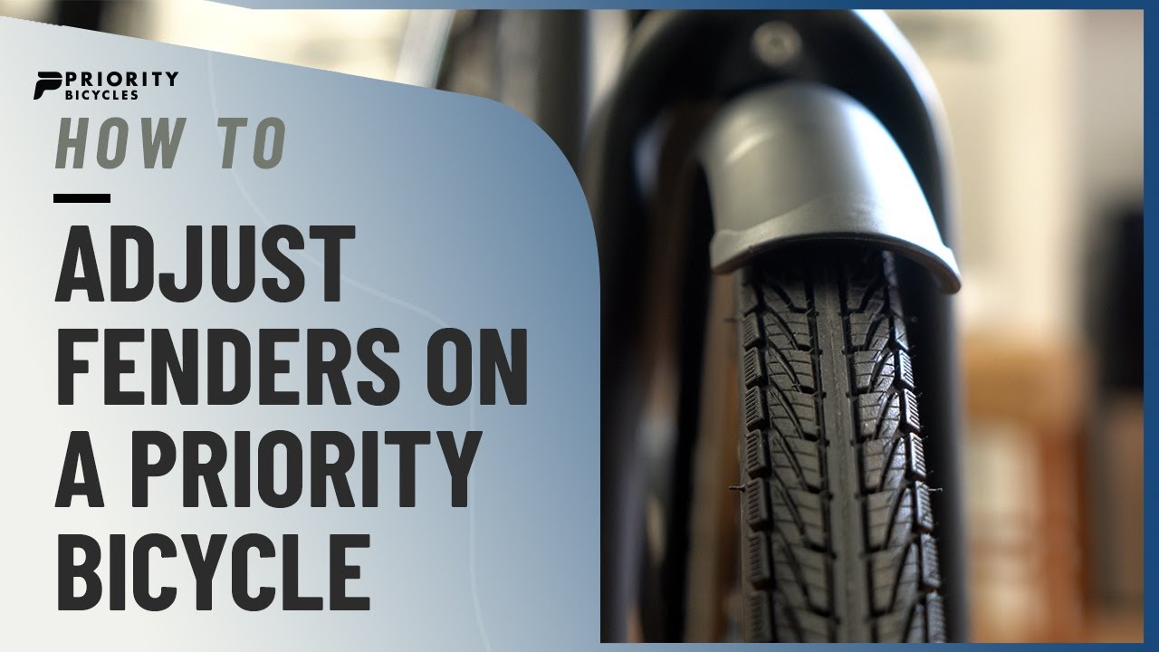 How To Adjust Fenders on a Priority Bicycle YouTube