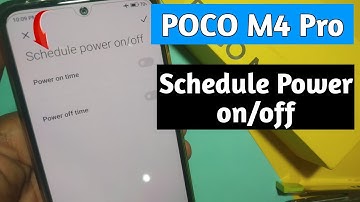 poco m4 pro schedule power on off | auto power on off poco mobile automatic on off problem