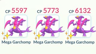 Triple Shiny *MEGA GARCHOMP* Team in Pokemon GO.