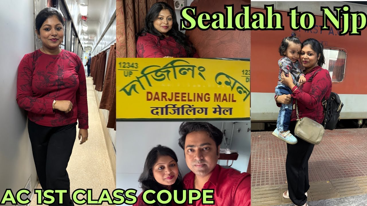 যাচ্ছি ঘুরতে 🌊🚊😘। দার্জিলিং মেল ।Ac 1st class journey..Sealdah to Njp ..Darjeeling mail #banglavlog