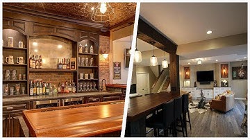 75 Mid-sized Medium Tone Wood Floor Basement Design Ideas You