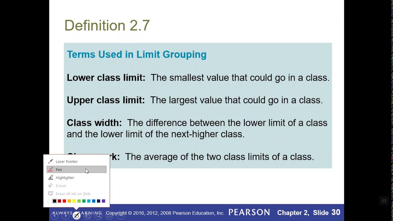 2.3 - Organizing Quantitative Data - YouTube