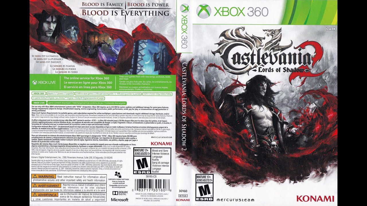 Jogo Castlevania: Lords of Shadow 2 - Xbox 360 - Loja de Games